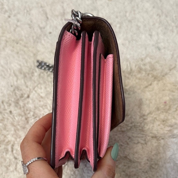 NWOT Coach Pink Klare Crossbody Bag with Chain Strap - Picture 3 of 13